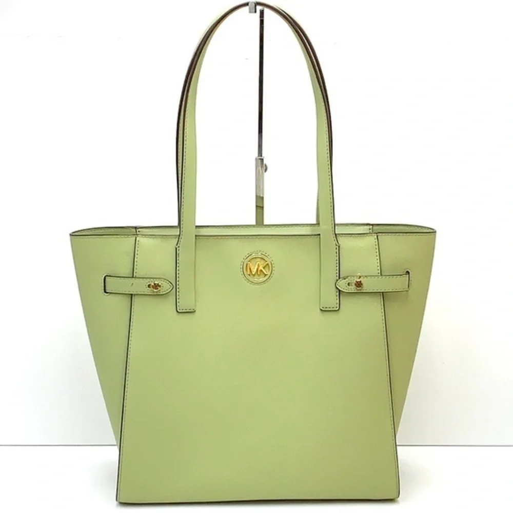 MICHAEL KORS CARMEN LARGE NORTH SOUTH TOTE LIGHT SAGE COLOR